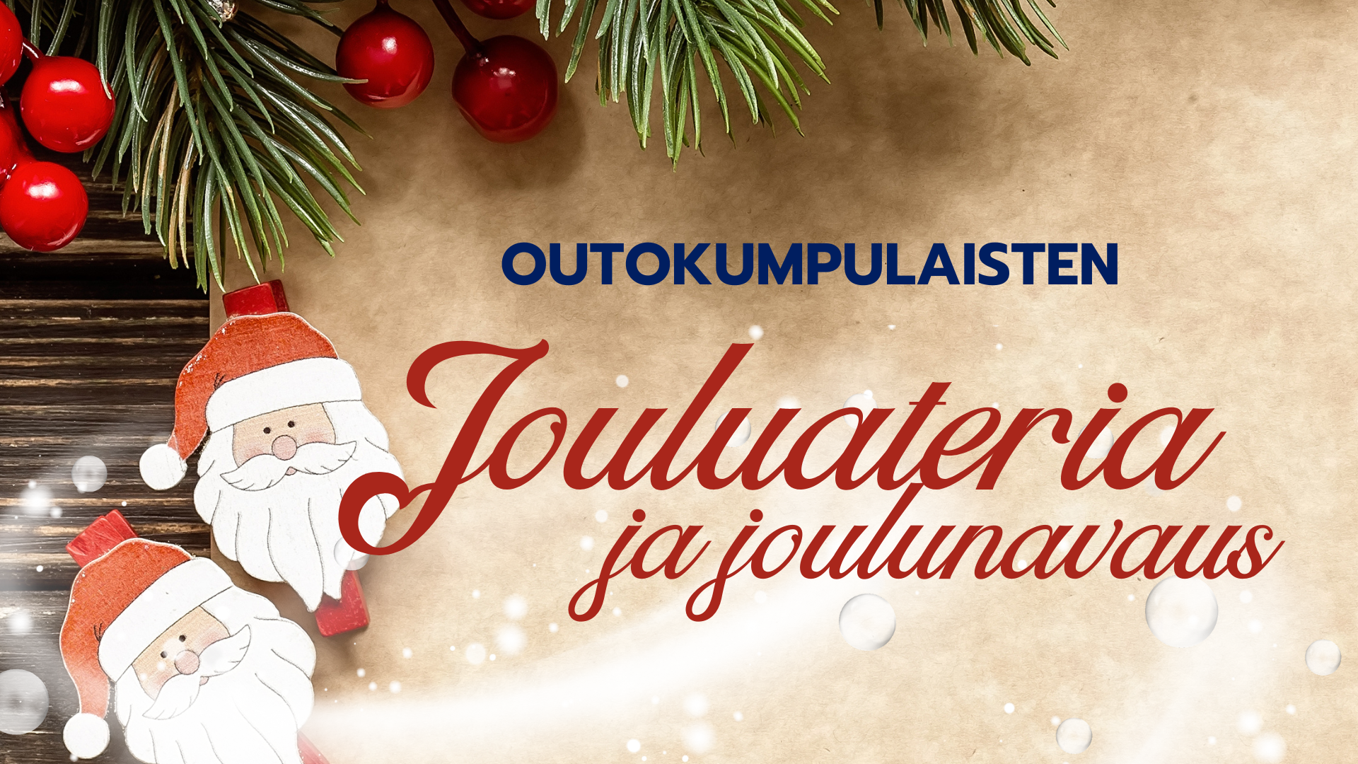 Tarjoamme joulunavauksessa jouluaterian outokumpulaisille