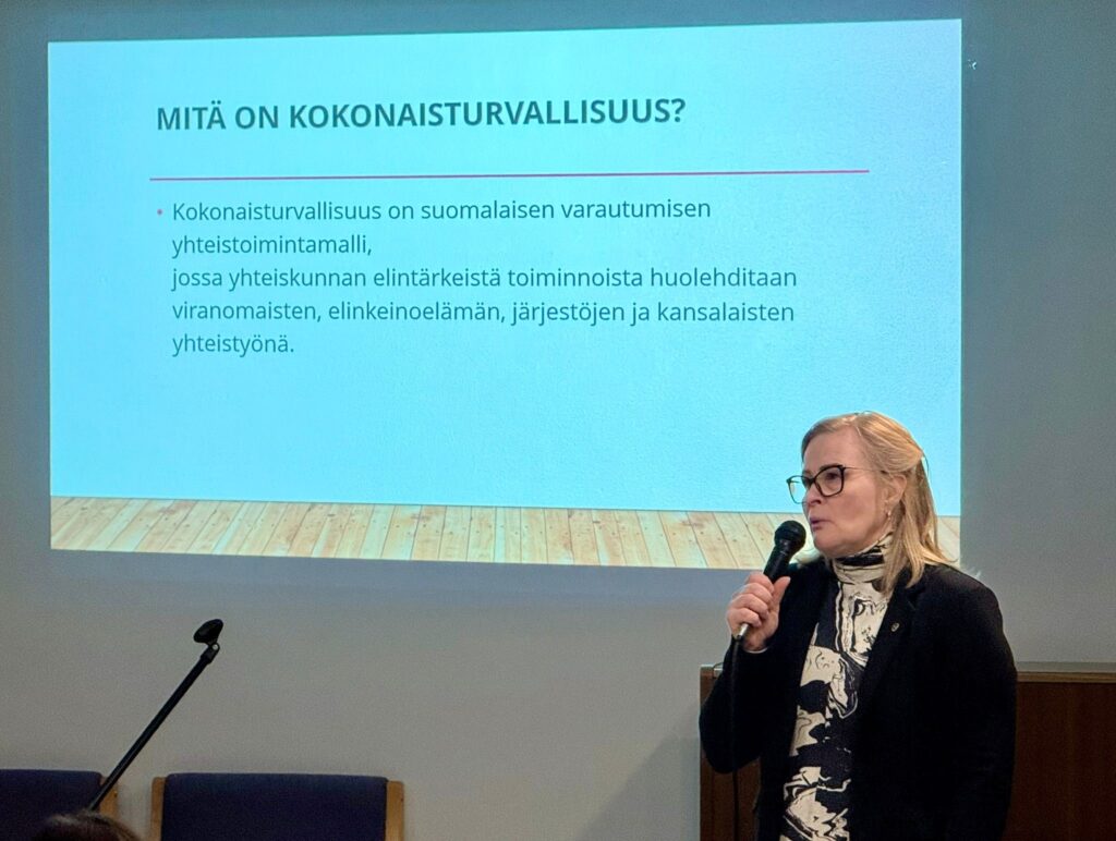 Varautuminen valtakunnan tasolla, kaupunginvaltuuston pj, kansanedustaja Hanna Räsänen